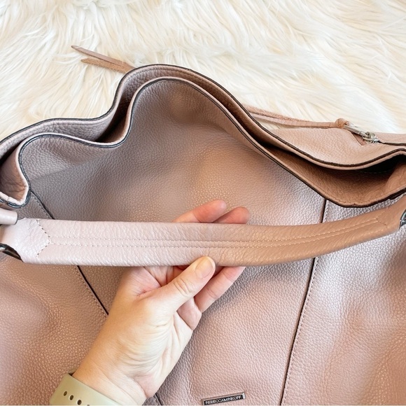 Rebecca Minkoff Mauve Leather Shoulder Bucket Bag - Picture 7 of 14